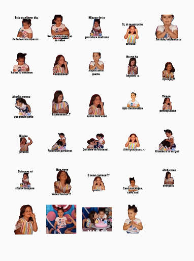 Niña del pastel Stickers para WhatsApp screenshot 3
