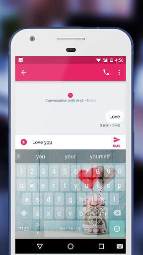 Love Keyboard Theme Wallpaper screenshot 2