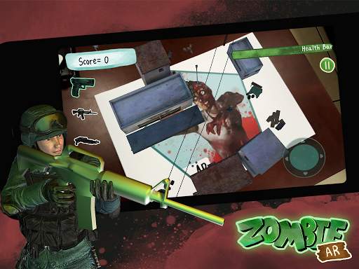 Zombie Augmented Reality Game (AR) screenshot 9