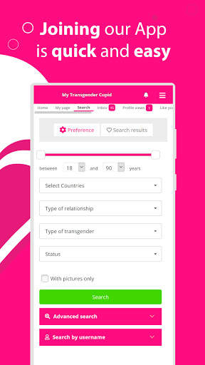 Transgender / TS dating app скриншот 2