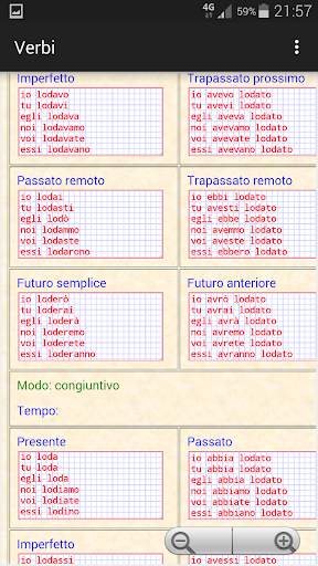 Verbi italiani screenshot 4