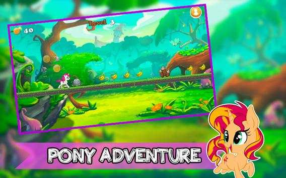 Little sweet Pony Unicorn Run Adventure screenshot 2
