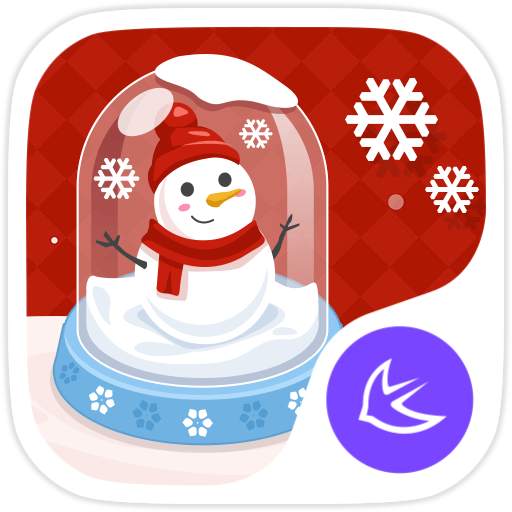 Merry Christmas Cute Snowman -- APUS theme 595.0.1001
