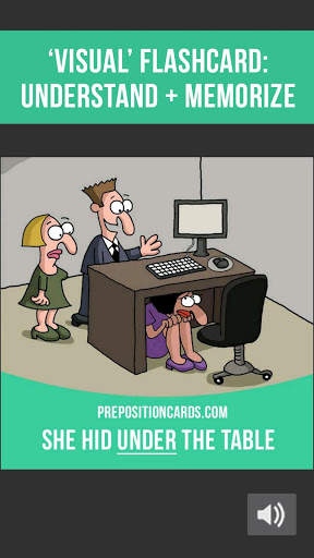 Prepositions Cards: Learn English Prepositions screenshot 4