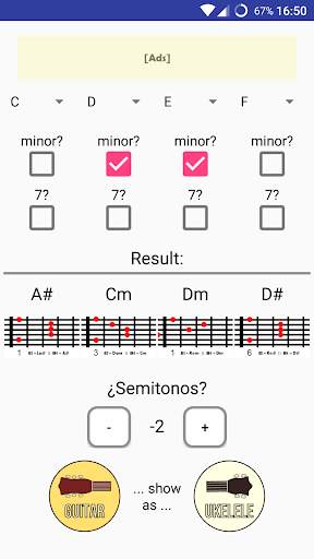 Chords Transposer Free screenshot 1