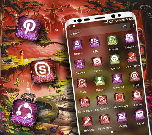 Wonderland Forest Launcher Theme screenshot 2