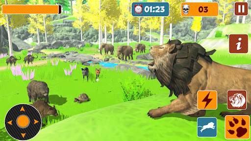 Angry Lion - Hunting Simulator स्क्रीनशॉट 1