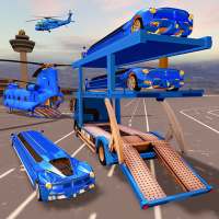 Stylish Limo Car Transporter: Car Racing Game logo