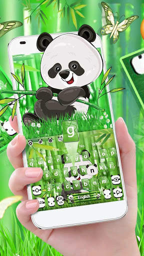 Cute Panda Keyboard Theme screenshot 2