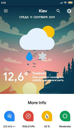 Weather online скриншот 2
