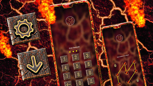 Lava Cracks Launcher Theme screenshot 5