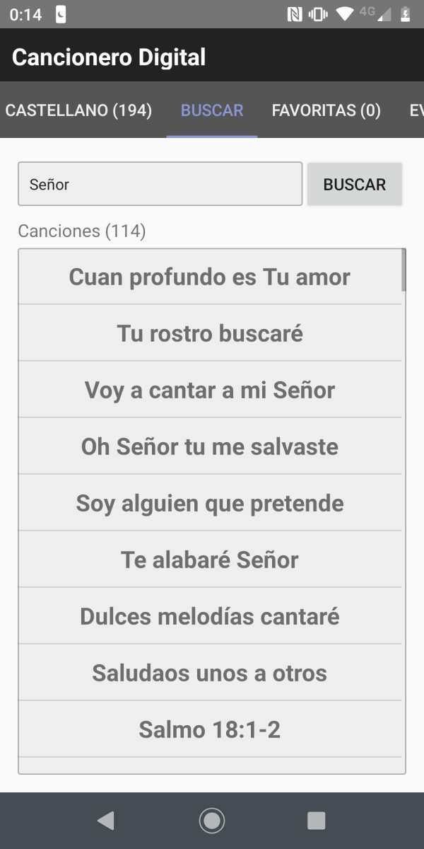 Cancionero Cristiano Digital screenshot 2