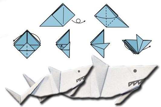 How to fold Origami Shark screenshot 1