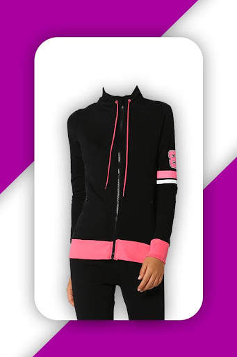 Women Trendy Sweatshirt Suit Photo Editor screenshot 1