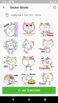 WAStickerApps Cute Cat Stickers screenshot 2