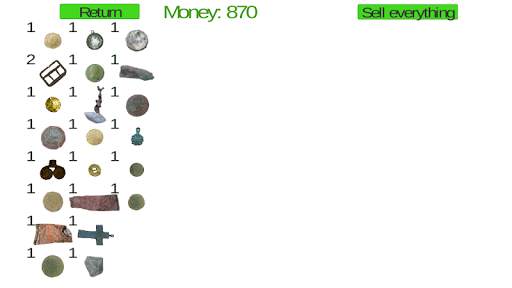 Metal detector game screenshot 3