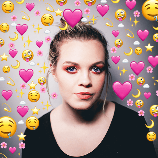 Emoji Background Photo Camera иконка