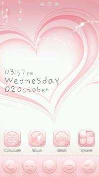 Pink girl GO Launcher Theme screenshot 2