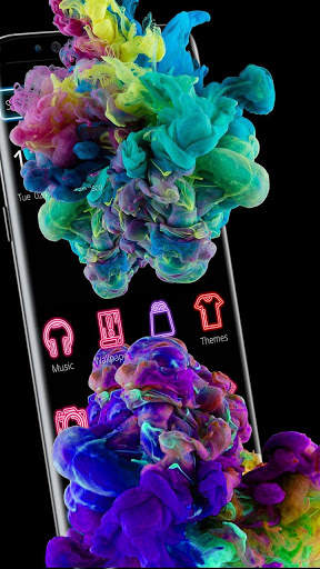 Fancy Color Splash Smoke Theme screenshot 1
