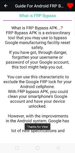 Android FRP Bypass Settings screenshot 2