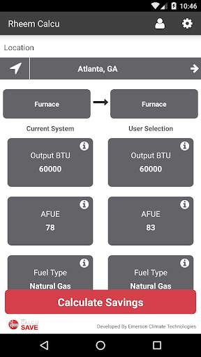 Rheem Calcu Save screenshot 2