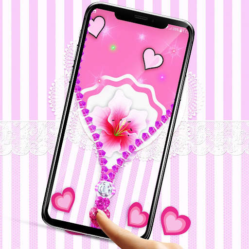 Pink lock screen screenshot 6