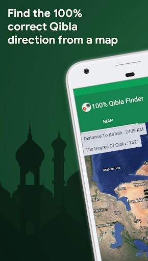 100% Qibla Finder screenshot 1