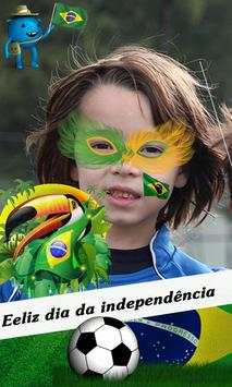 Brazil National Flag Face Photo Frame DP Maker screenshot 6
