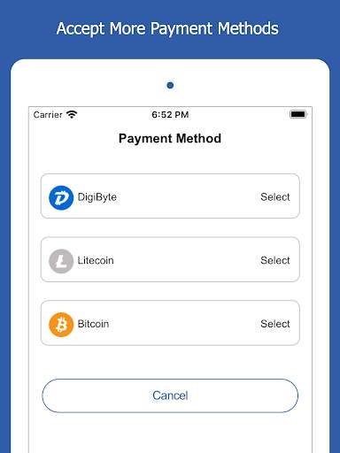 DigiCafe - Mobile DigiByte Point of Sale screenshot 1