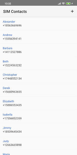 SIM Contacts скриншот 1