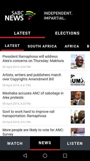 SABC News screenshot 2