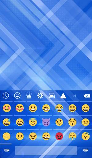 Blue Arrows Animated Keyboard + Live Wallpaper screenshot 4