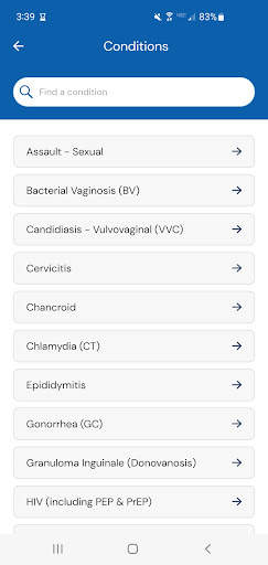 STI Tx Guide screenshot 2