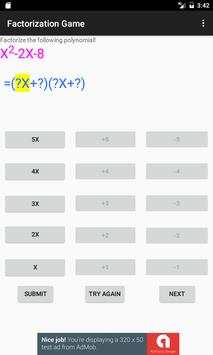 Factorization Game screenshot 2