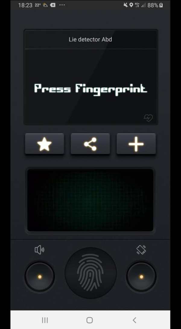 Fingerprint Blood Detector Simulator screenshot 1