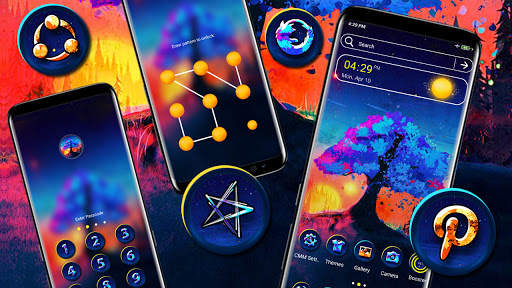 Abstract Sunrise Launcher Theme screenshot 3