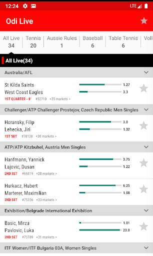 Odi Live - Live EPL, FA, NBA, Tenis screenshot 1