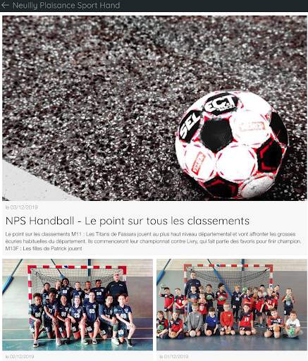 NPS Handball - Neuilly Plaisance Sports Handball screenshot 5