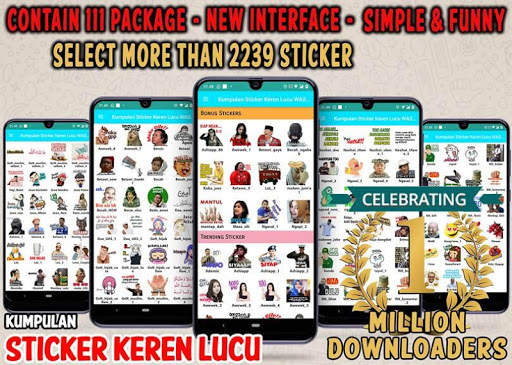 Kumpulan Sticker 2020 Keren Lucu for WAStickerApps screenshot 1