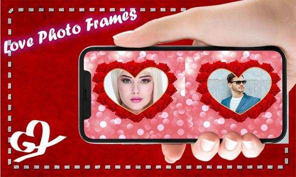 Romantic Dual Love Photo Frames: Double Love Frame screenshot 2
