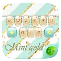Mint Gold GO Keyboard Theme