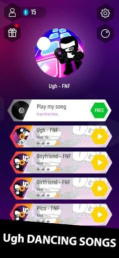 Ugh Tiles Hop Dance: Friday Fu screenshot 1