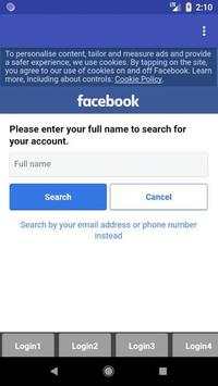 Multiple accounts - 4 login Messenger screenshot 3