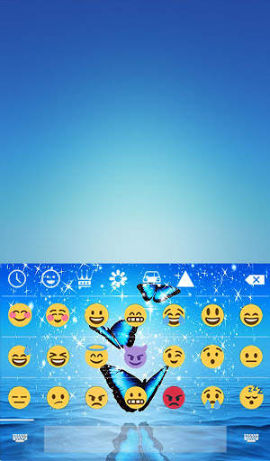 Blue Butterfly Wallpaper Theme screenshot 3