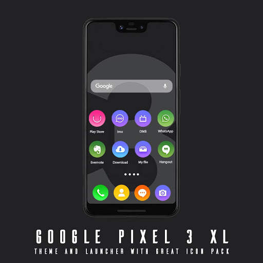 theme and launcher for google pixel 3 xl screenshot 1