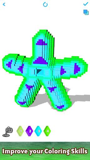 Fidget Spinner 3D Color by Number : Voxel Coloring screenshot 7