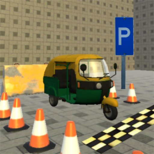Auto Rickshaw Parking : Free Parking Game icon