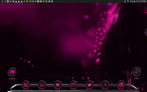 Alien Pink Next Launcher theme screenshot 6