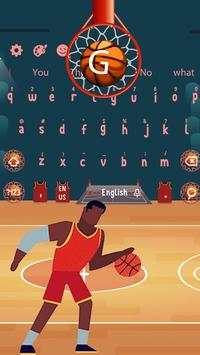 Crazy Final Basketball Keyboard Theme स्क्रीनशॉट 1