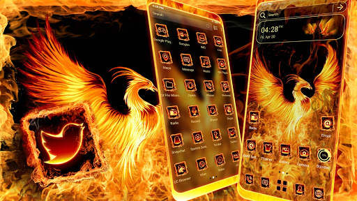 Fire Phoenix Launcher Theme screenshot 1